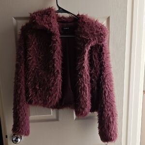 Torrid Purple Teddy Jacket Plush Warmth